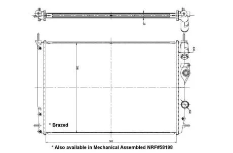 Радіатор NRF 56158