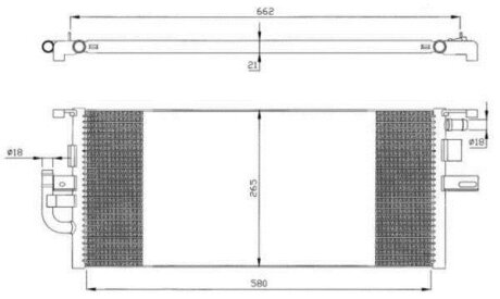 Радіатор NRF 58256