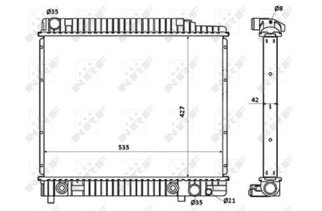 Радіатор NRF 58348