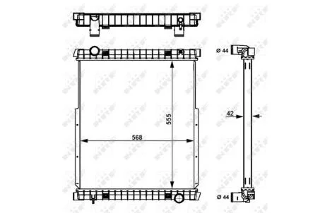 Радіатор охолоджування NRF 58377