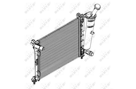 Радиатор, охлаждения дивгателя NRF 58429