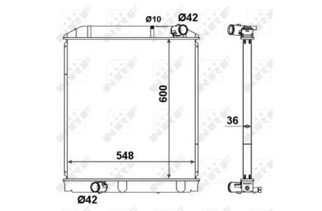 Радіатор NRF 58442