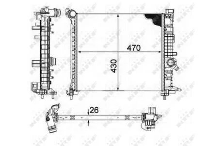 Радіатор NRF 58476