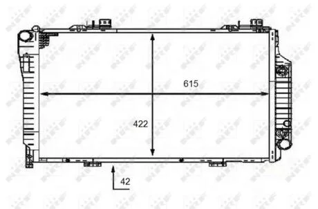 Радіатор NRF 58483