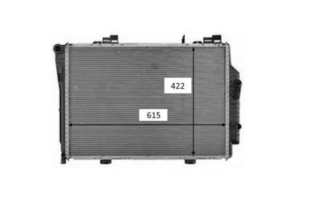 Радиатор, охлаждения дивгателя NRF 58489
