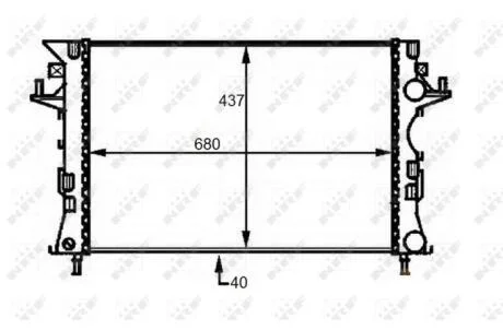 Радіатор NRF 58490