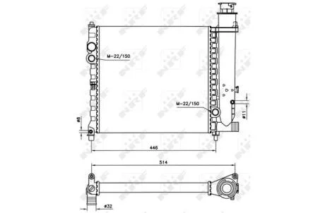 Радіатор NRF 58714
