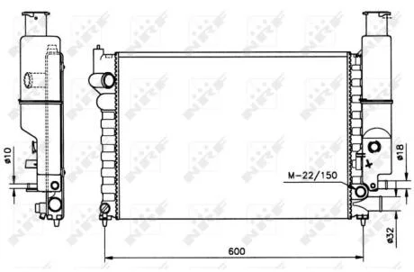 Радіатор охолоджування NRF 58802