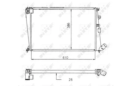 Радіатор охолоджування NRF 58914