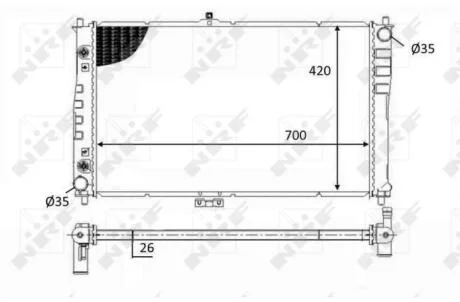 Радіатор NRF 59019