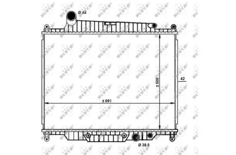 Радіатор охолоджування NRF 59096