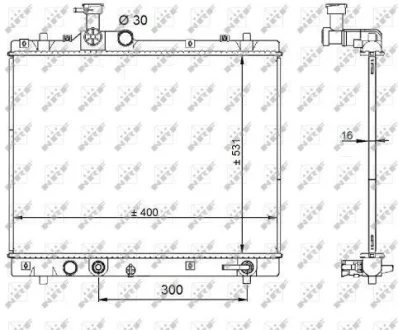 Напрямна планка, ланцюг керування NRF 59208