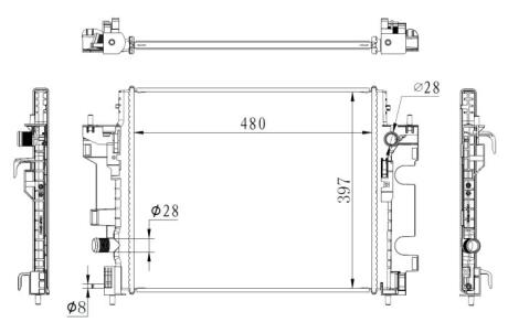 Радіатор NRF 59274