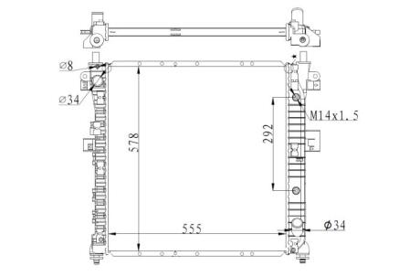 Радіатор NRF 59342