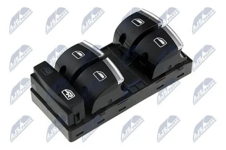 Кнопка стеклопод. Audi A3/A6/Q7 (04-13) сторона водителя, хром NTY EWSAU014