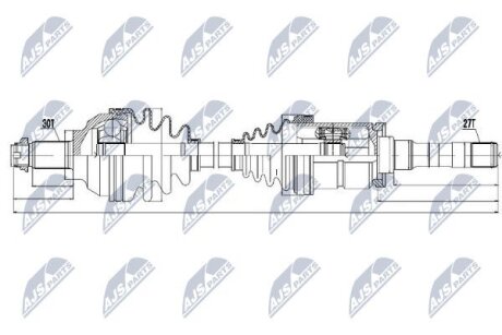 Bmw 3 e46 полуось правая бмв 3 e46 на BMW NTY NPWBM018