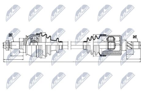 Mini cooper s полуось левая мини купер s на MINI NTY NPWBM020