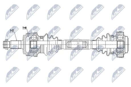 Bmw 3 e90/e91/e92 полуось правая бмв 3 e90/e91/e92 на BMW NTY NPWBM035