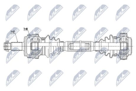 Bmw 3 e90/e91/e92 полуось левая бмв 3 e90/e91/e92 на BMW NTY NPWBM036