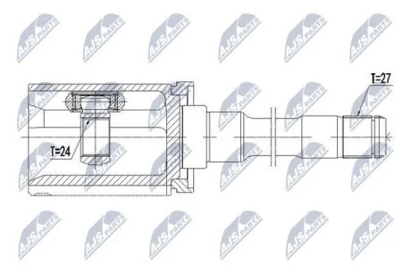 Bmw x5 шарнир равных угловых скоростей правый бмв x5 NTY NPWBM062