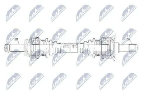 Bmw x5/x6 полуось левая, правая бмв x5/x6 на BMW NTY NPWBM069