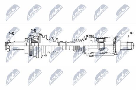 Bmw 5 e60/e61 полуось левая бмв 5 e60/e61 на BMW NTY NPWBM081