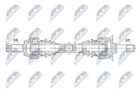 Bmw 5 f10/f11 полуось левая бмв 5 f10/f11 на BMW NTY NPWBM101