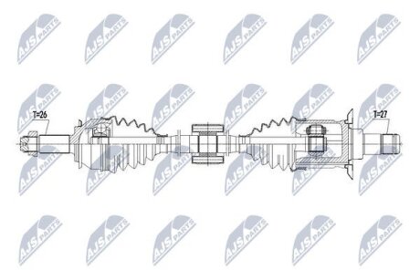 Mini countryman полуось левая мини каунтримен NTY NPWBM103