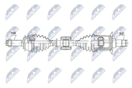 Mini countryman полуось правая мини каунтримен NTY NPWBM105
