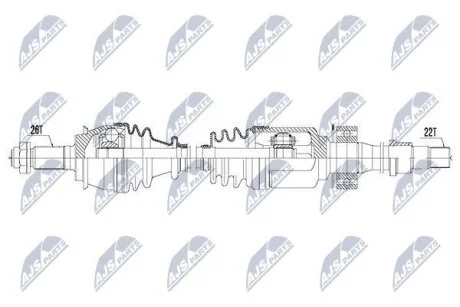 Mini cooper полуось правая мини купер на MINI NTY NPWBM121