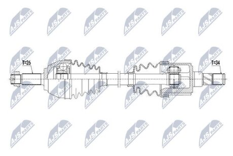 Приводной вал на JEEP,MINI NTY NPWBM125