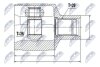 Внутренний шрус jeep grand cherokee wk 0511 commander 0511,52104590aa NTY NPWCH026 (фото 4)