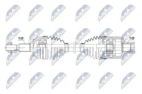 Jeep grand cherokee iii полуось правая джип гранд чероки ііі NTY NPWCH066