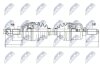 Приводной вал (полуось) citroen c532.0hdi 150 2.2hdi,3272.sz NTY NPWCT052 (фото 1)