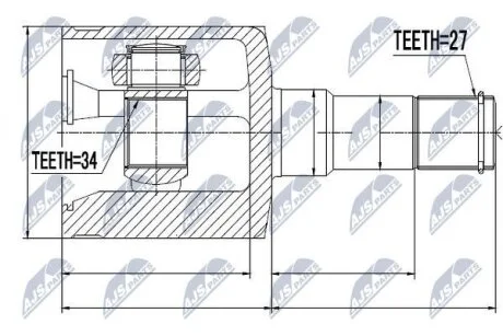 Chevrolet captiva 2.0d шарнир равных угловых скоростей левый шевроле каптива 2.0d на CHEVROLET,OPEL NTY NPWDW019