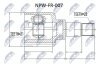 Ford focus i шарнир равных угловых скоростей левый форд фокус і на Ford NTY NPW-FR-007 (фото 1)