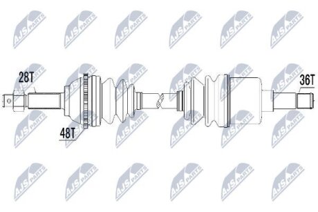 Ford transit полуось левая форд транзит на FORD NTY NPW-FR-031