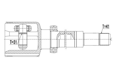 Ford transit шарнир равных угловых скоростей правый форд транзит на FORD NTY NPWFR059