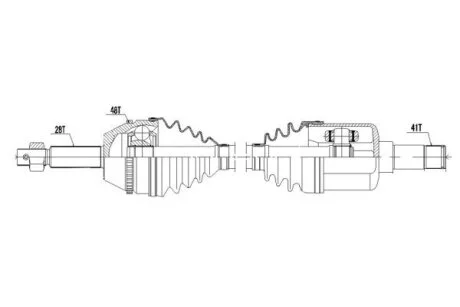 Ford transit полуось левая форд транзит на FORD NTY NPWFR062
