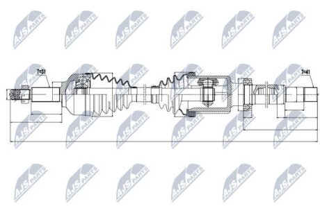 Ford transit 310 полуось правая форд транзит 310 на FORD NTY NPWFR074