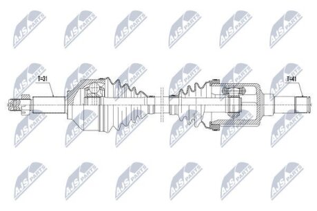 Ford transit 330 полуось левая форд транзит 330 на FORD NTY NPWFR075