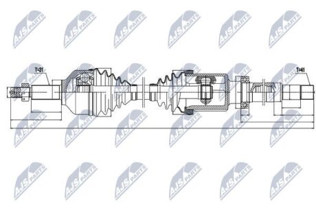 Ford transit 330 полуось правая форд транзит 330 на FORD NTY NPWFR076