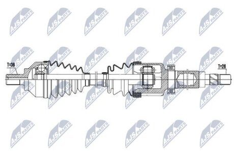 Ford focus ii полуось правая форд фокус іі NTY NPWFR082