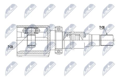 Ford galaxy шарнир равных угловых скоростей правый форд гелекси NTY NPWFR085