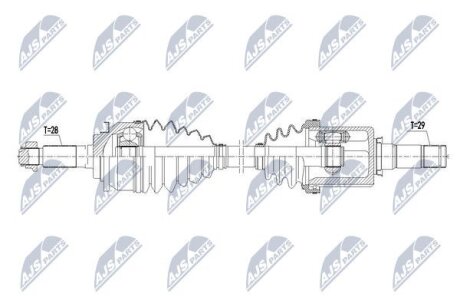 Ford ranger полуось левая форд ренджер NTY NPWFR088