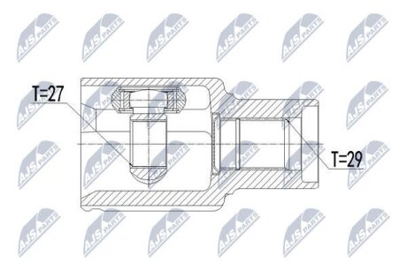 Шарнир равных угловых скоростей правый ford ranger, 1749218 NTY NPWFR089