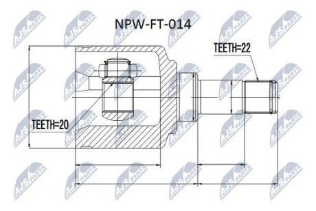 Fiat bravo шарнир равных угловых скоростей фиат браво на FIAT NTY NPW-FT-014