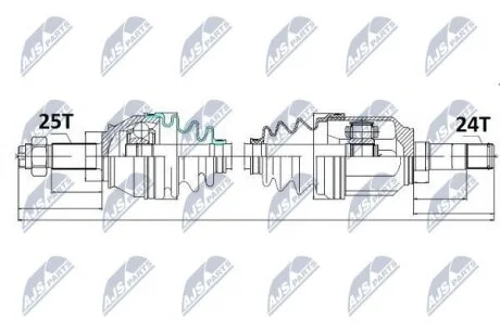 Fiat doblo 223 полуось левая фиат добло 223 на FIAT NTY NPWFT016