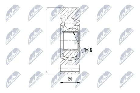Honda cr-v шарнир равных угловых скоростей хонда cr-v NTY NPWHD013