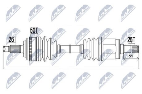 Honda civic eu полуось правая хонда сивик eu на HONDA NTY NPW-HD-031